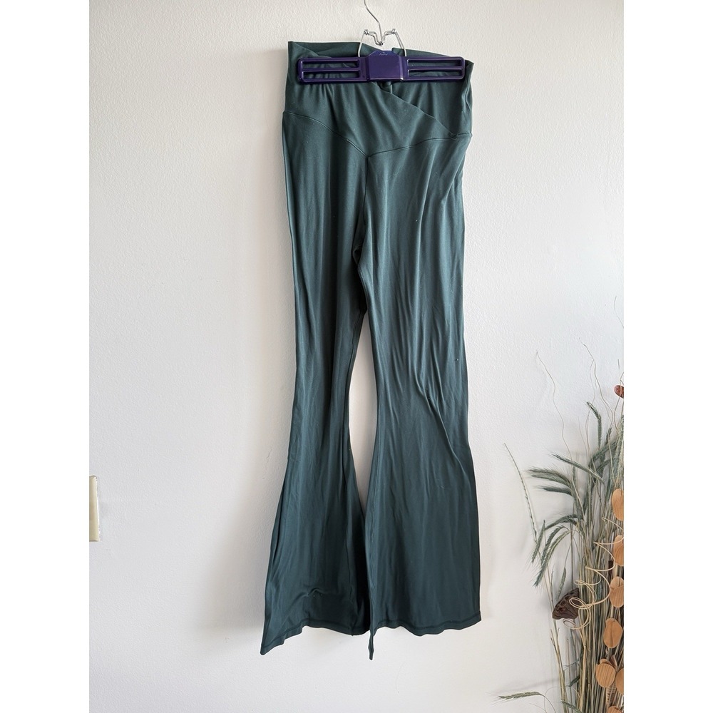 OFFLINE by Aerie Real Me High Waisted Crossover Flare Leggings Green XL